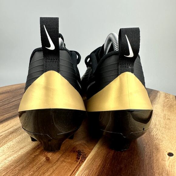 Nike Vapor Speed 3 Men's Size 8 Black Gold Football Cleats FB3303-003 NEW - Picture 4 of 7